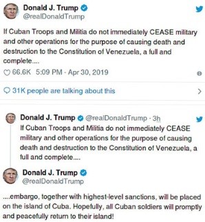 Кубинские штыки в голове Трампа - «ДНР и ЛНР»