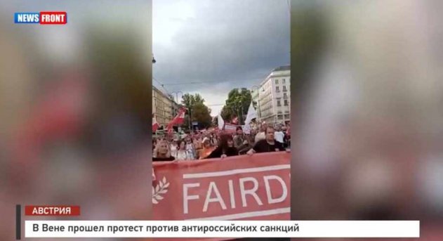 В Вене прошел протест против антироссийских санкций