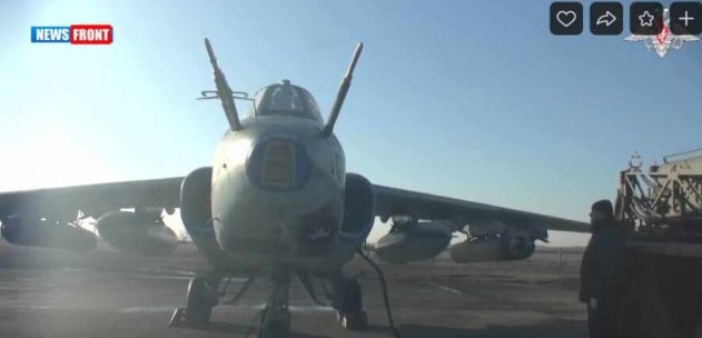 Боевая работа штурмовиков Су-25 ВКС России в зоне спецоперации